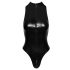 Noir - body z motywem skóry węża (czarny) - XL