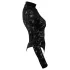 Cottelli - koronkowe body z długim rękawem (czarne) - S