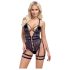 Cottelli - otwarte, paski body (czarne) - L
