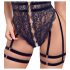 Cottelli - otwarte, paski body (czarne) - L