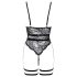 Cottelli - otwarte, paski body (czarne) - L