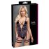 Cottelli - otwarte, paski body (czarne) - L