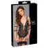 Cottelli Bondage - body otwarte - koronka - czarny - L