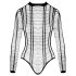Cottelli - otwarty body w paski (czarny) - S-L