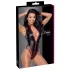 Cottelli - siateczkowe body z zamkiem (czarne) - M