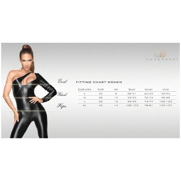 Noir - sukienka plisowana - przezroczysty dekolt - z halterem - czarna - L