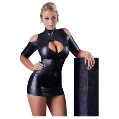 Cottelli - sukienka imprezowa z odkrytymi ramionami - czarna