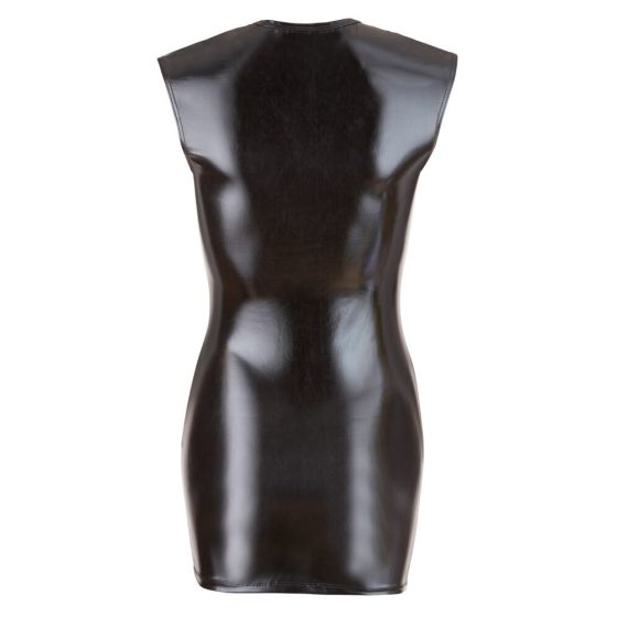 Cottelli - błyszcząca sukienka imprezowa bez rękawów (czarna) - XL