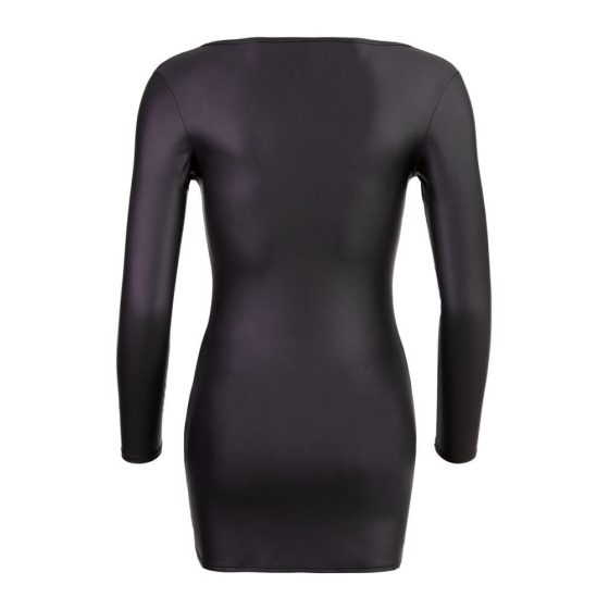 Cottelli - sukienka na imprezę z zamkiem błyskawicznym (czarny) - XL