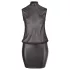 Cottelli Plus Size - sukienka erotyczna z szyfonu - czarna - 3XL