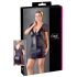 Cottelli Plus Size - Kokieteryjna koronka i kokardki (czarna) - 2XL