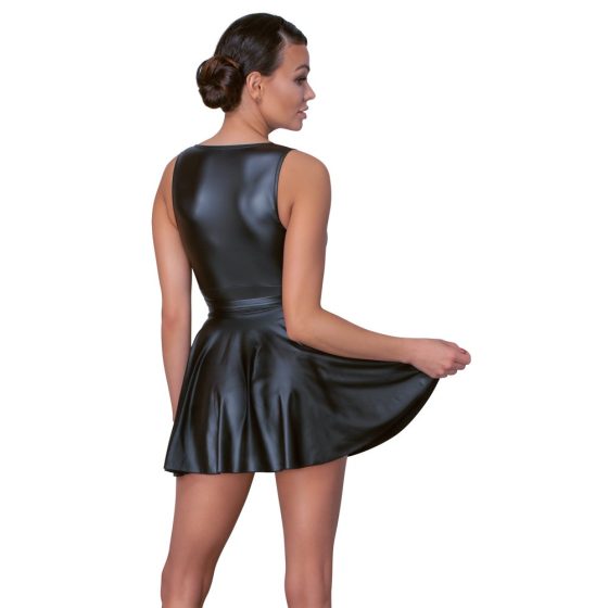 Cottelli - plisowana sukienka z paskiem (czarny) - M