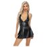 Noir - czarna mini sukienka ze wzorem węża - XL