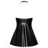 Noir - czarna mini sukienka ze wzorem węża - XL