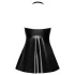 Noir - sukienka mini z górą imitującą skórę węża - czarna - XL
