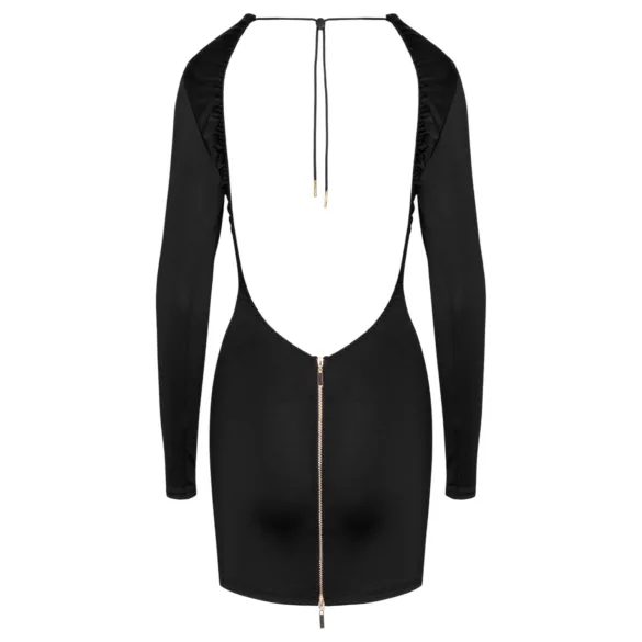 Cottelli - sukienka mini z odkrytymi plecami - czarna - L