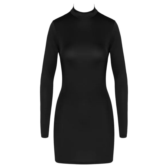 Cottelli - sukienka mini z odkrytymi plecami i łańcuszkiem - czarna - L