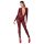 Noir Kink Royal - bodystocking siateczkowy - przezroczysty czerwony - L