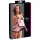 Cottelli - babydoll koronkowy z falbanką - czarny - M