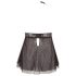 Cottelli Plus Size - koronkowa babydoll (czarna)