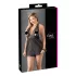 Cottelli Plus Size - babydoll koronkowy - czarny - 4XL