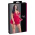 Cottelli Plus Size - koronkowa, zwiewna babydoll (czerwona) - 3XL