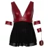 Cottelli Bondage Plus Size - czerwona babydoll