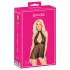 Kissable - babydoll halter - koronka - czarny - L/XL