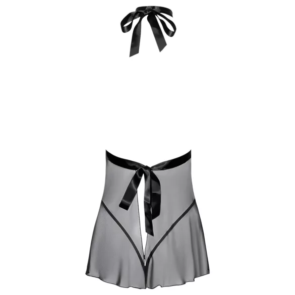 Kissable - babydoll halter - koronka - czarny - L/XL