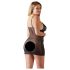 Cottelli Plus Size - koronkowa przezroczysta koszulka nocna (czarna) - 2XL