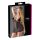 Cottelli Plus Size - koronkowa przezroczysta koszulka nocna (czarna) - 4XL