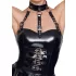 Black Level - body erotyczne z kołnierzem - czarne - L