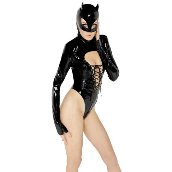 Black Velvet - body Batwoman z długimi rękawami (czarne)