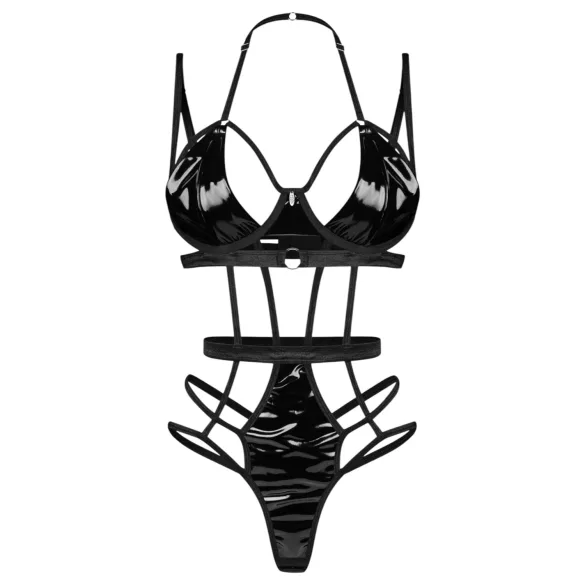 Obsessive Keira - body z paskami - czarne - L/XL
