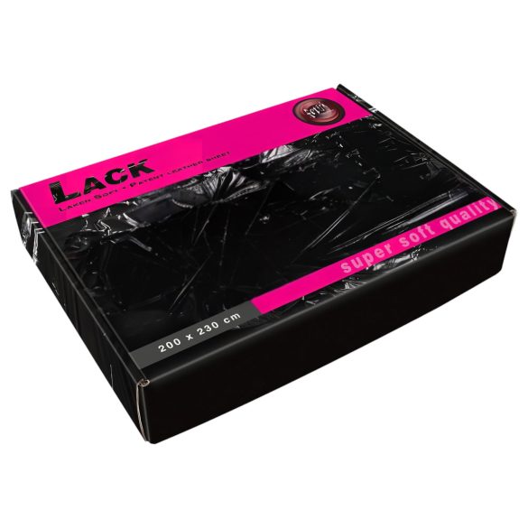 Prześcieradło z lakieru - super miękkie - 200x230 cm (czarne)
