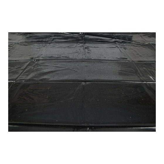 Błyszczący gumowany arkusz - czarny (160 x 200 cm)