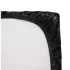 Fetysz - Prześcieradło z lakierowanego materiału - z gumką - 160x200 cm (czarne)
