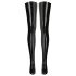 LATEX - damskie rajstopy (czarne) - S/M