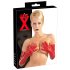 LATEX - długie, unisex rękawiczki (czerwone)