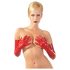 LATEX - długie, unisex rękawiczki (czerwone)