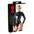 LATEX - damskie body z długim rękawem (czarne)