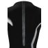 LATEX - damskie body z długim rękawem (czarne)