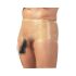 LATEX - bokserki + nakładka na penisa (naturalna) - L/XL