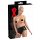 LATEX - damskie majtki z prezerwatywą pochwową (czarne) - XL