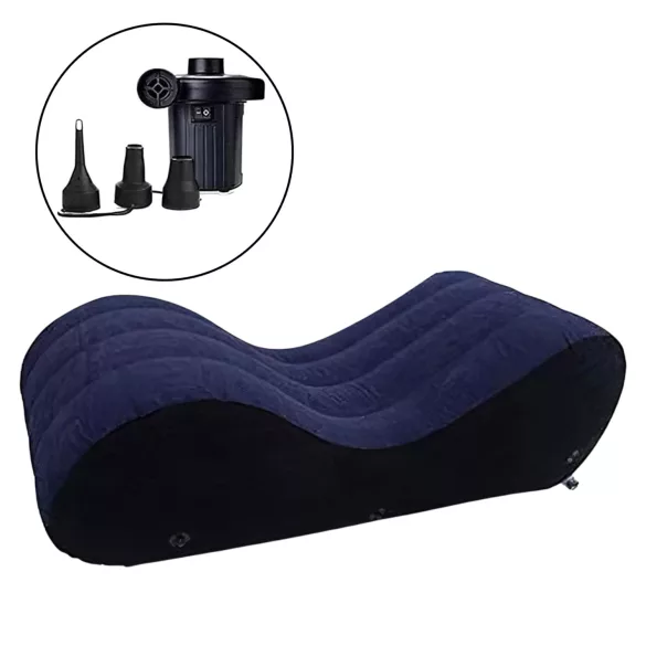 Desirel Magic Pillow - dmuchana sofa do seksu - duża (niebieska)