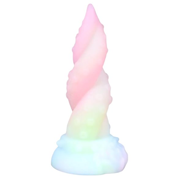 OgazR Kraken - zakręcony dildo ośmiornicy - 18 cm (tęczowy)