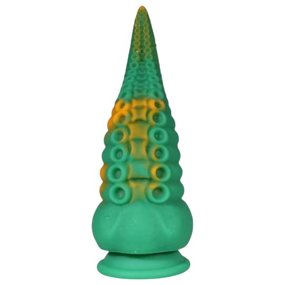 OgazR Octopuss - ośmiorniczka dildo - 21cm (zielono-żółte)