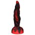 OgazR Hell Dong - falowany dildo - 20 cm (czerwony)