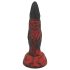 OgazR Hell Dong - falowany dildo - 20 cm (czerwony)