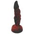 OgazR Hell Dong - falowany dildo - 20 cm (czerwony)